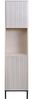 Hochschrank HWC-O42, Badschrank Badregal Badezimmer Schrankfächer Wäschekorb, MDF Melamin 174x39x30cm ~ Holzoptik beige Bild 5