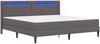 vidaXL Bettgestell mit Matratze Grau 180 x 200 cm Kunstleder 3414918 Bild 5