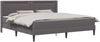 vidaXL Bettgestell mit Matratze Grau 180 x 200 cm Kunstleder 3414918 Bild 2
