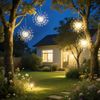 Salcar LED Solarleuchte Außen Feuerwerk LED Solar Gartendeko 90 LED Warmweiß 26cm Feuerwerk hängend Bild 3