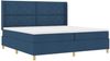 vidaXL Boxspringbett mit Matratze mit Kopfteil Blau 200 x 200 cm Stoff 3341923 Bild 2