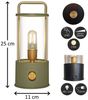 Coen Bakker Deco BV LED Außen-Tischleuchte Tischlampe Dimmbar Akku In-/Outdoor IP44, Stufenlos dimmbar, LED fest verbaut, Warmweiß Bild 3