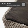 ROHRSCHNEIDER Hundebett - Cord, Hundekorb, Tierbett, Wendekissen, Bezug waschbar, rutschfest Taupe 15x70x49cm Bild 5