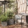 Capi Blumentopf Nature Rib Quadratisch 40x40 cm Anthrazit KOFZ903 424211 Bild 2