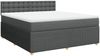 vidaXL Boxspringbett mit Matratze Dunkelgrau 180x200 cm Stoff 3287550 Bild 2