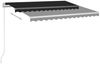 vidaXL Markise Automatisch Einziehbar mit Pfosten 3,5x2,5 m Anthrazit 3069929 Bild 5