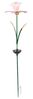 Online-Fuchs Gartenstecker aus Metall - LED Solarleuchte Lilie für außen - Gartendekoration (Warmweiß oder Farbwechsel möglich, Beetstecker) 97 cm groß - Gartendeko für Balkon, Terrasse Bild 4