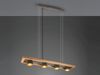 Trio 'Bell' Pendelleuchte 4-flammig, nickel antik,100 x 21 x 150 cm Bild 3