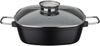 GSW Topf-Set Gourmet Granit, Aluminiumguss (Set, 5-tlg, 1 x Bräter, 1x Grillpfanne 28x28 cm, je 1x Bratpfanne Ø 20/24 cm), Induktion Bild 3