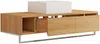 Vente-unique - KUPANG Waschbeckenmöbel Holz, Platte Beige - B 50 cm x H 32 cm x L 120 cm Bild 4