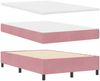 vidaXL Boxspringbett mit Kopfteil Rosa 190 x 120 cm Samt 3344503 Bild 4