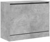 vidaXL Schuhschrank Betongrau 80x34x63 cm Holzwerkstoff 839962 Bild 4
