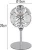 LED Tischleuchte, Metall, K9 Kristalle, H 26,5 cm Bild 4
