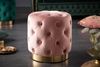 riess-ambiente Sitzhocker MODERN BAROCK 37cm altrosa / gold, Hocker · Samt · Metall · Chesterfield-Design Bild 5