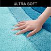 OTTO home Badematte Josie, Badvorleger, Badezimmer Teppich, Höhe 20 mm, rutschhemmend beschichtet, schnell trocknend, strapazierfähig, fußbodenheizungsgeeignet, Polyester, rechteckig, 3-tlg. Hänge-WC Set, Badteppich, Badematten, rechteckig, rund & als ... Bild 4