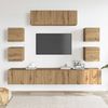vidaXL 7-tlg. TV-Schrank-Set Wandmontage Artisan-Eiche Holzwerkstoff 3329016 Bild 3