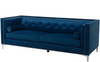 3-Sitzer Sofa Samtstoff marineblau AVALDSENES Bild 4
