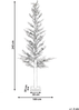 Gartendekoration LED GRENIVIK Weihnachtsbaum 245 cm Weiß Bild 2