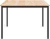 vidaXL Esstisch Natur 110 x 110 x 75 cm Massives Kiefernholz 892787 Bild 5