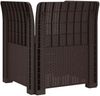 vidaXL 1-Sitzer Sessel mit Kissen Rattan-Look PP Braun 8011856 Bild 4