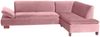 Ecksofa mit Ottomane rechts Kaye Bezug Samtvelours Buche nussbaum dunkel / rosé 23074 Bild 2