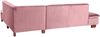 Ecksofa mit Ottomane rechts Kaye Bezug Samtvelours Buche nussbaum dunkel / rosé 23074 Bild 3