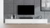 AX LIVING TV Bank weiß Loriano weißes TV Board 3x100 cm Matt/Hochglanz Bild 4