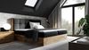 Boxspringbett Bett THANOS 180x220cm Lancelot Eiche Stoff Schwarz inkl. Bettkasten Bild 4