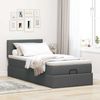 vidaXL Ottoman-Bett mit Matratze & LEDs Dunkelgrau 100x200 cm Stoff 3312202 Bild 4