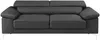 Vente-unique - Ledersofa 3-Sitzer - Anthrazit - SOLANGE Bild 3
