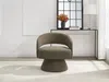 Vente-unique - FEDOTE Sessel Stoff Schokoladenbraun - B 68 cm x H 72 cm x L 71 cm Bild 5