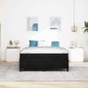 vidaXL Bettrahmen mit Matratze Schwarz 160 x 200 cm Stoff 3399074 Bild 3