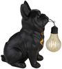 LED Solarleuchte, Kunststoff, Schwarz Matt, Hund, H 23,5 cm Bild 5