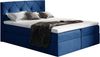 99rooms Arian Boxspringbett Velours 140x200 cm Dunkelblau Bild 4
