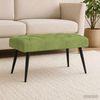 vidaXL Bank mit Knopfheftung Hellgrün 80 x 40 x 46 cm Samt 42038560 Bild 3