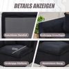 LVHOM Modulares Eckteil 1 St, Eckmodul mit Kissen, 1-Sitzer-Sofa aus Cordstoff, Frei kombinierbar, 101x102x84 cm Bild 4