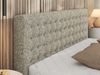 Polsterbett mit Holzlattenrost Doppelbett PAVO CLASSIC, hohe Kopfteil, Bettkasten mit Gasdruckfeder - 200 x 200 cm - Beige Strukture Bild 3