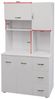 HTI-Living Hochschrank Küchenschrank Weiß Blanca (Stück, 1-St, 1 Schrank) Küchenbuffet Bild 3