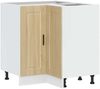 Küchen-Eckunterschrank, BuffetSchrank Porto Sonoma-Eiche Holzwerkstoff Bild 2