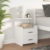 vidaXL Nachttisch mit 2 Schubladen Weiß 40x36,5x62 cm 858632 Bild 3