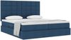 vidaXL Aufbewahrungsbett mit Kopfteil Blau 200 x 200 cm Stoff 3372208 Bild 3