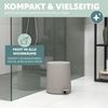 eluno Kosmetikeimer TESERO, 4 Liter, Kunststoff, taupe Bild 3