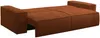 Vente-unique - AMELIA Sofa SamtStoff Rot - B 102 cm x H 85 cm x L 257 cm Bild 4