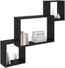 vidaXL Wandregal Wandhalterung Schwarze Eiche 91,5 x 15 x 76 cm 8012117 Bild 2