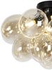 Qazqa Deckenleuchte Uvas, ohne Leuchtmittel, Warmweiß, QAZQA Deckenleuchte, g9, Gold, Glas, Design Bild 2