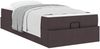 vidaXL Bettgestell mit Matratze 2 pcs Hellbraun Stoff 3399462 Bild 2