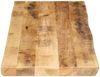 vidaXL Tischplatte mit Baumkante 120x40x2,5 cm Raues Mango Massivholz 370662 Bild 4