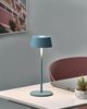 Kabellose LED Tischlampe GUDER mit Dimmer Metall Blau Bild 3