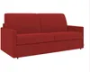 Schlafsofa 2-Sitzer CALIFE - Stoff - Rot - Liegefläche: 120 cm - Matratzenhöhe: 14 cm Bild 3
