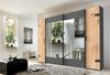 Wimex Schwebetürenschrank Stockholm, Schlafzimmerschrank mit Industrial-Look, rustikale Optik Kleiderschrank mit Spiegel BESTSELLER Schrank Garderobe Bild 2